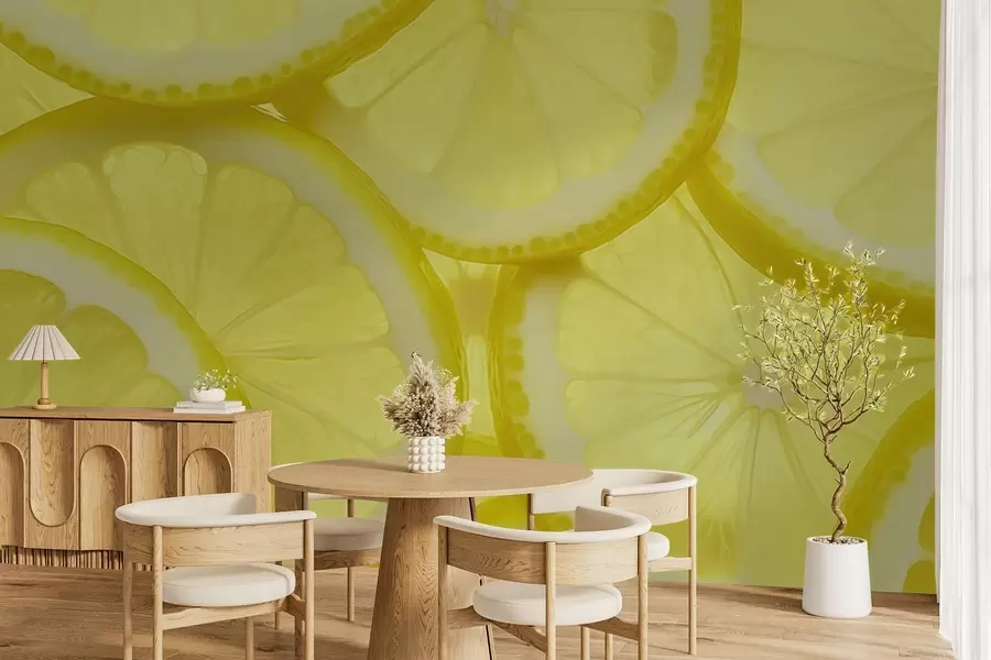 Fototapetai Citrinos griežinėlio tekstūra w05351