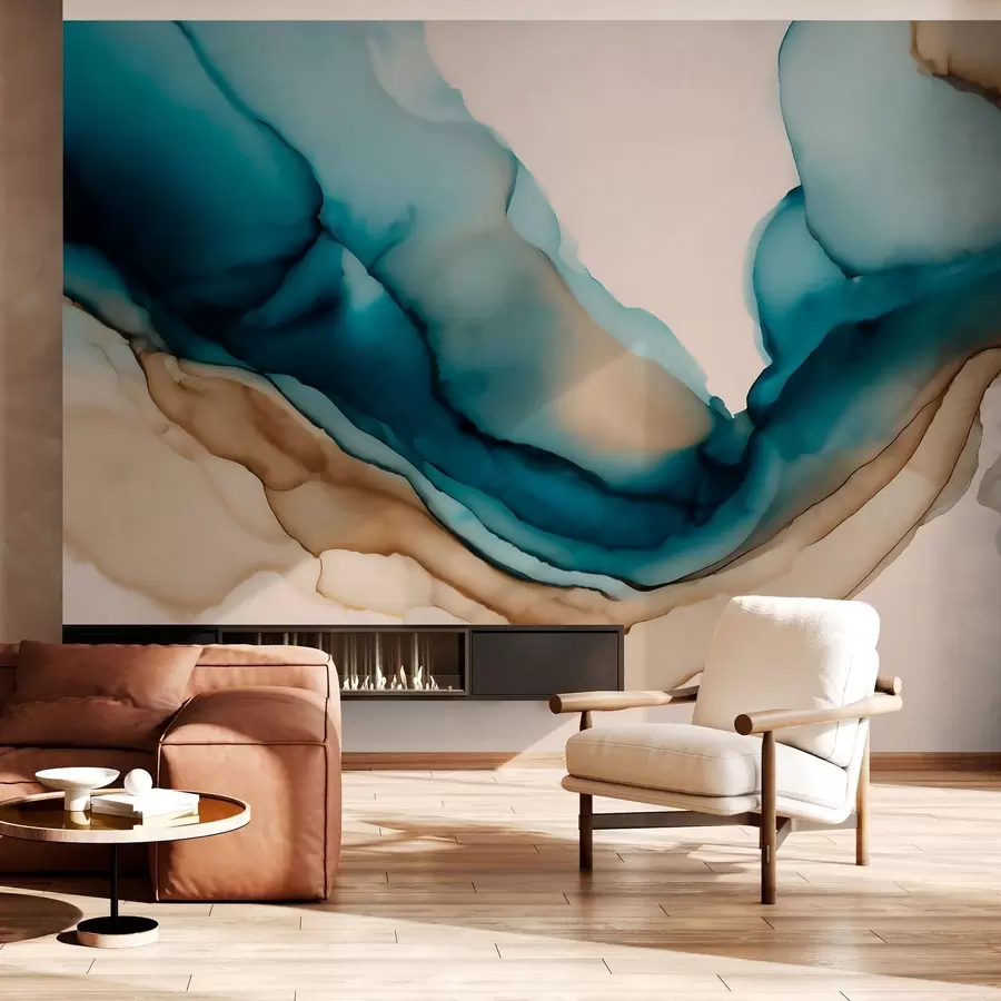 Fototapetai abstrakčioji tekstūra alkoholio rašalo stiliumi w05238