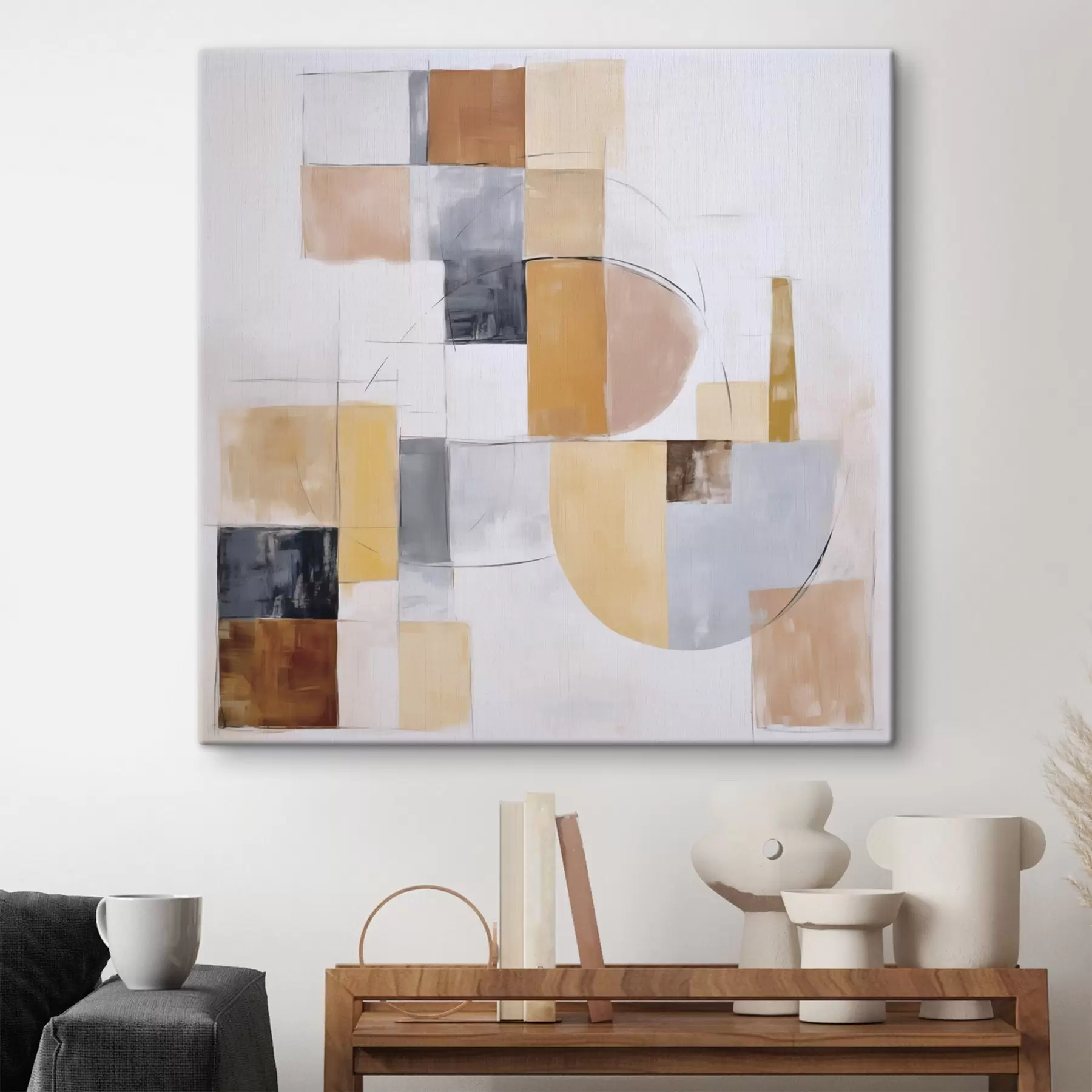 Paveikslėlis Abstrakti nusidėvėjusio paveikslo imitacija s48417