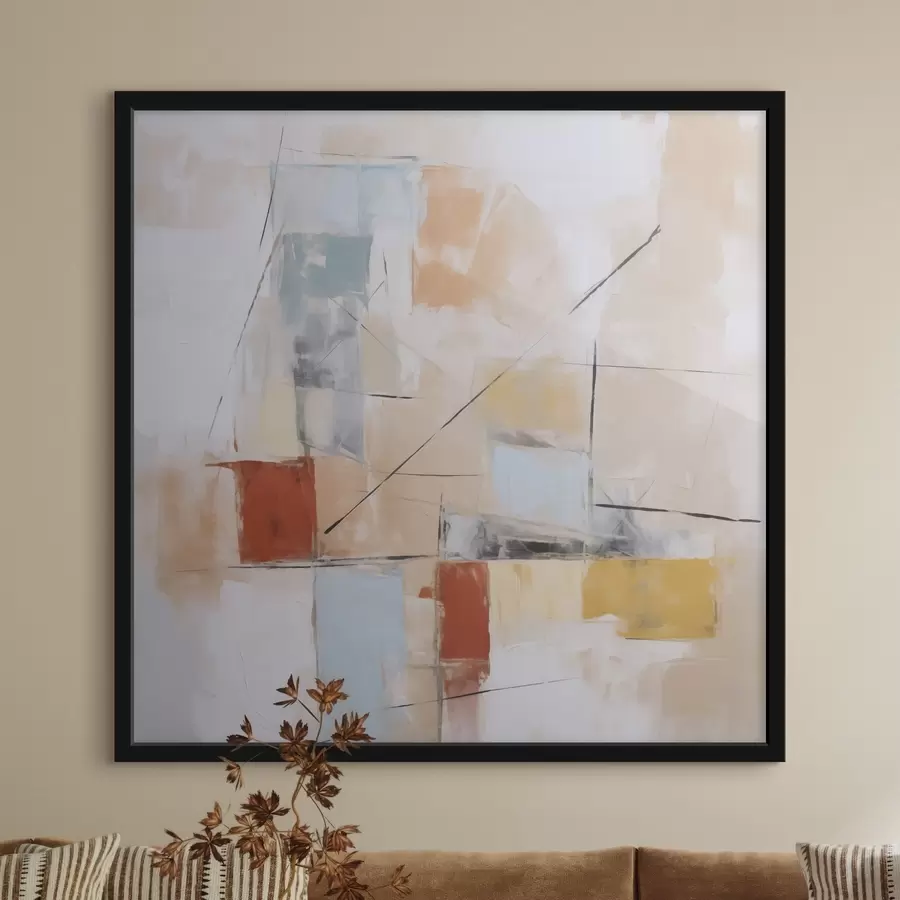 Fototapetai Chaotiškas abstraktus nusidėvėjusio paveikslo atkartojimas f48418