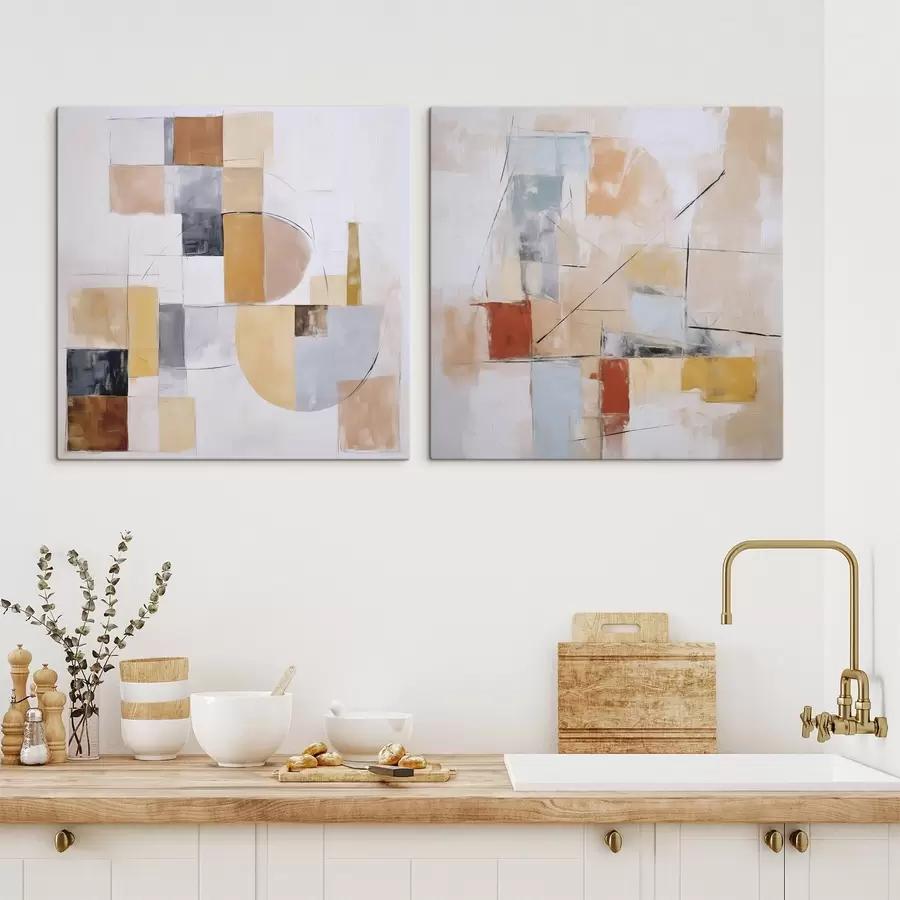 Paveikslėlis Abstrakti nusidėvėjusio paveikslo imitacija m30213