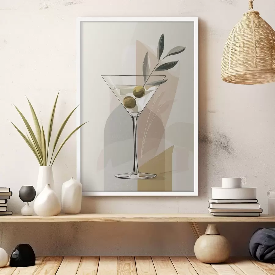 Fototapetai Minimalistinė vaza su šakele f48437