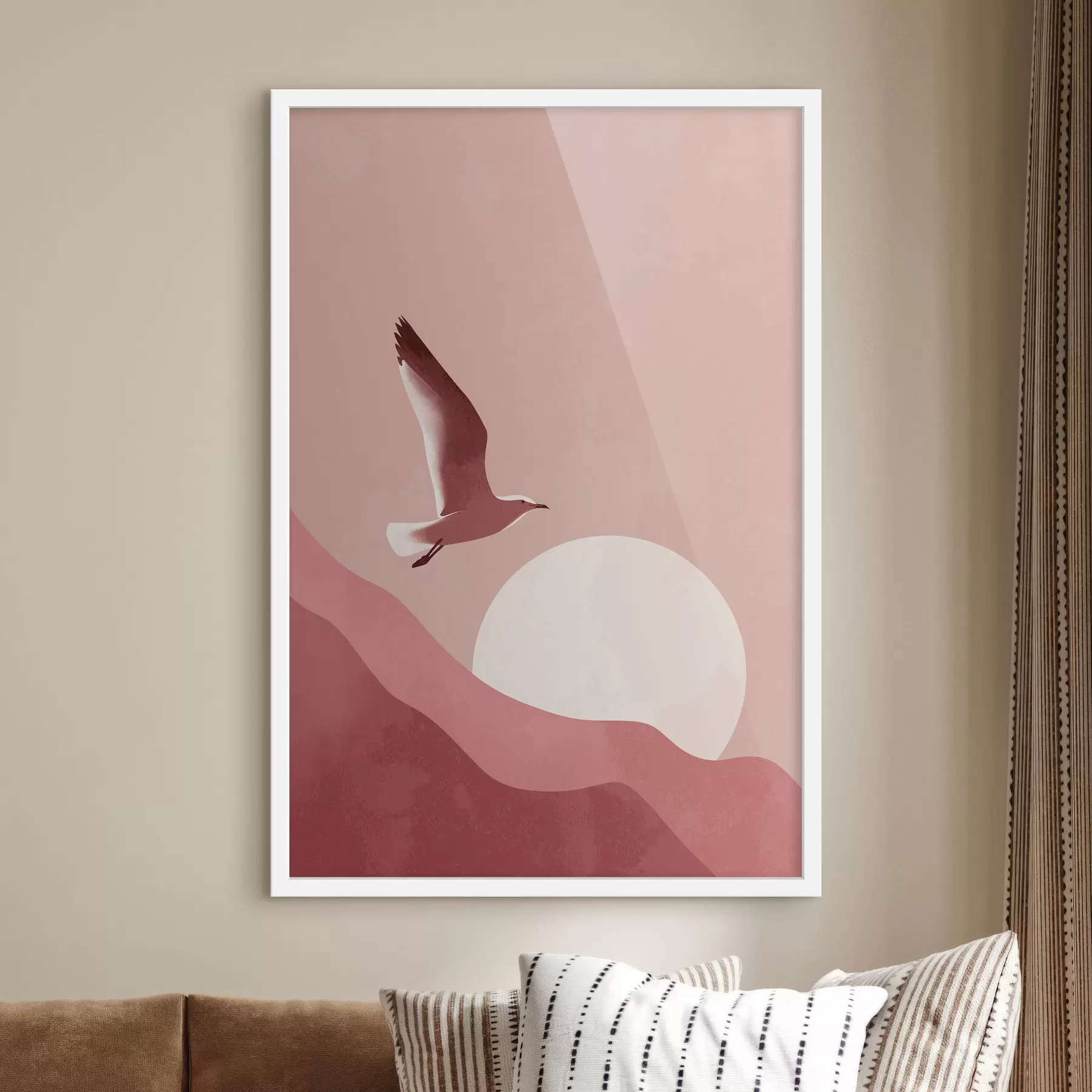 Fototapetai Paukštis saulėlydžio danguje f48453