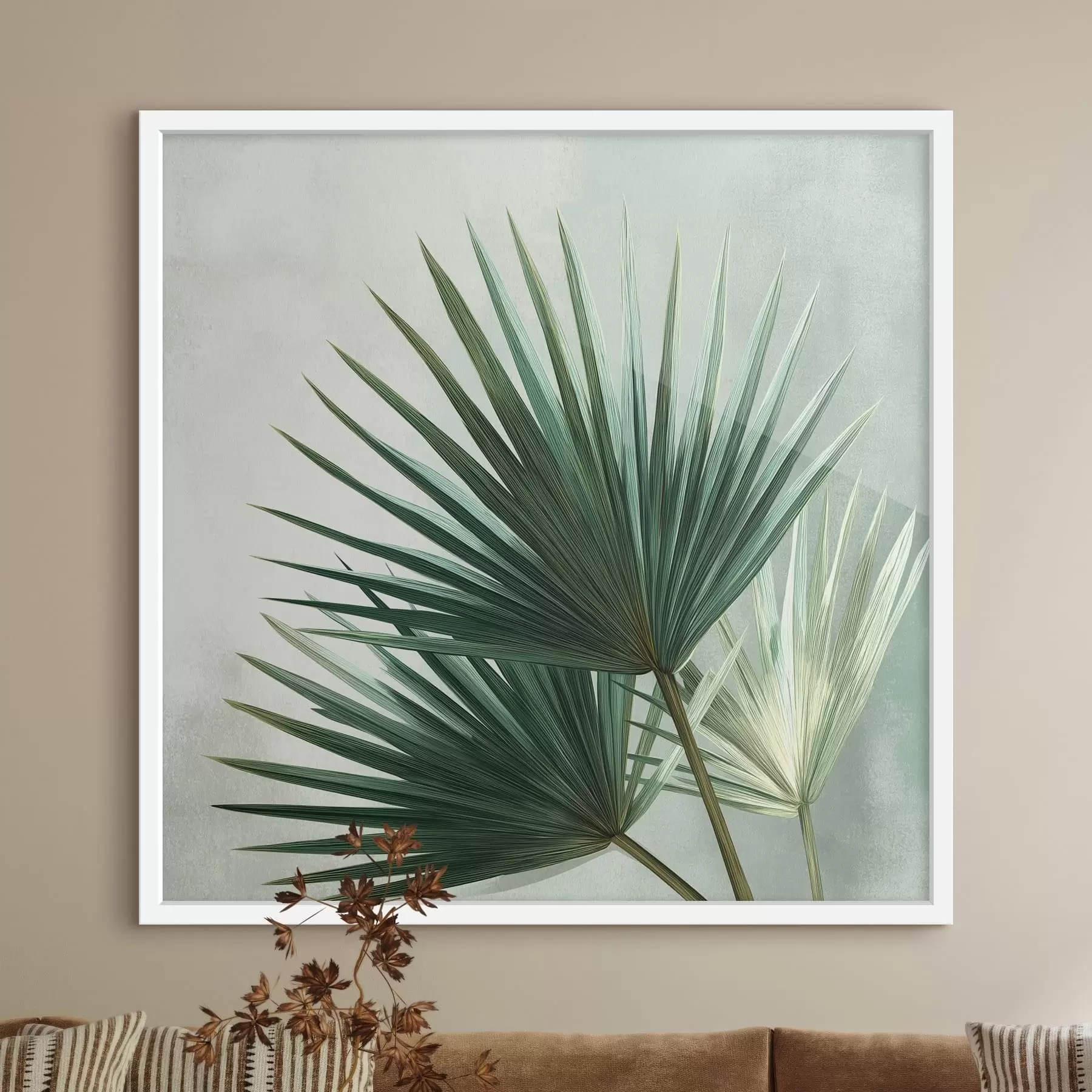 Fototapetai Kompozicija iš palmių lapų f48465