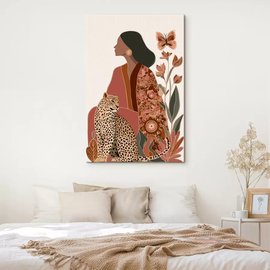 Paveikslėlis Moteris su lapais s48433