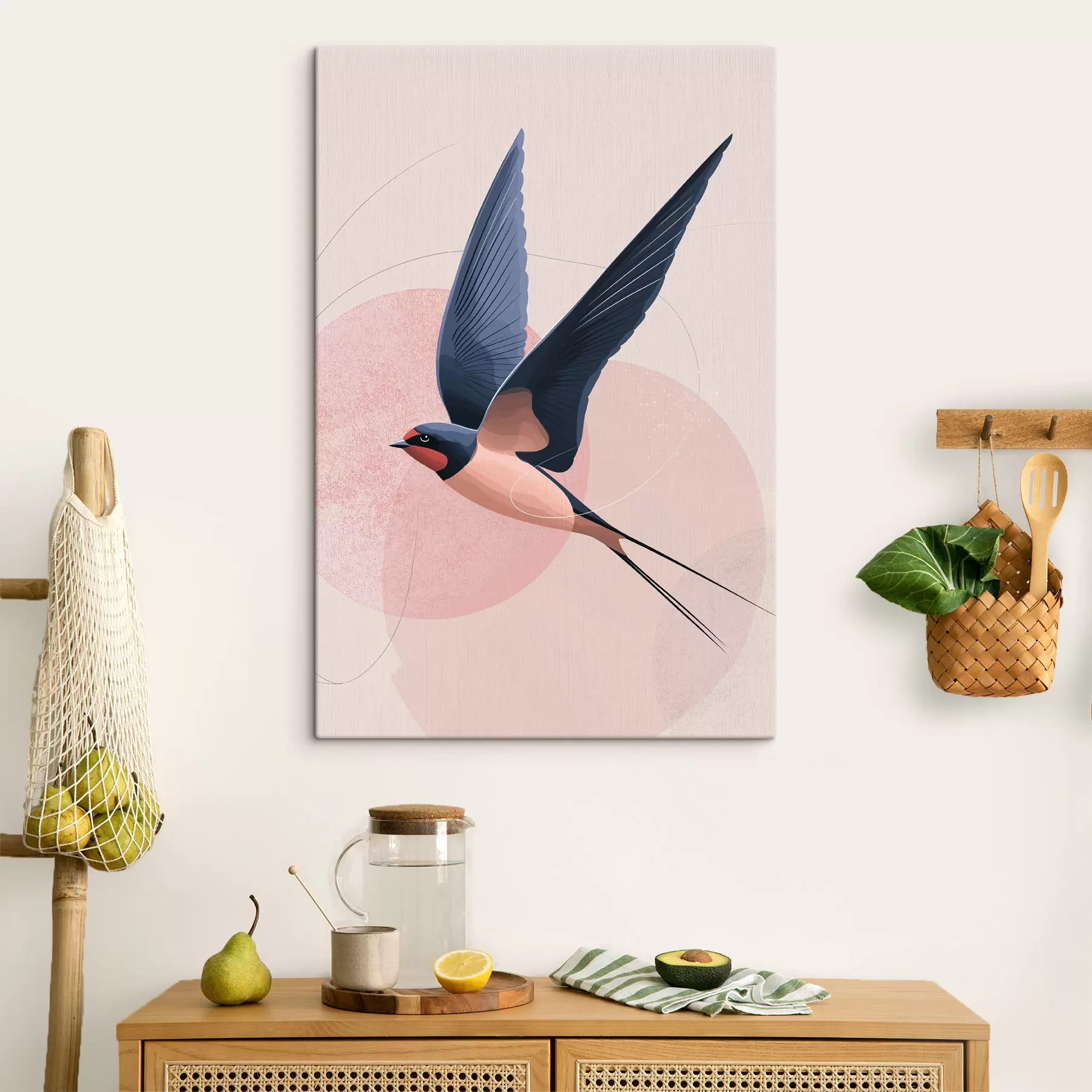 Paveikslėlis Skrendančio paukščio siluetas s48456