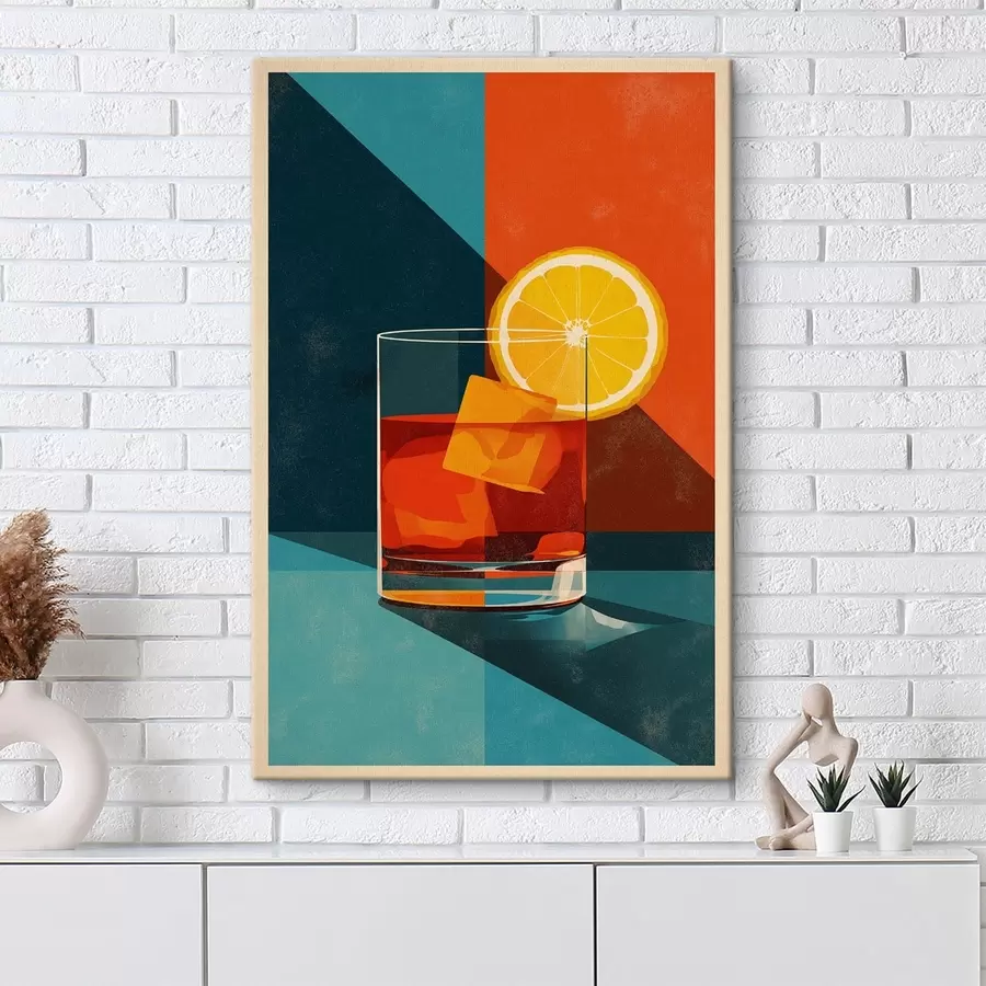 Paveikslėlis Viskio taurė su citrusiniais vaisiais s48468