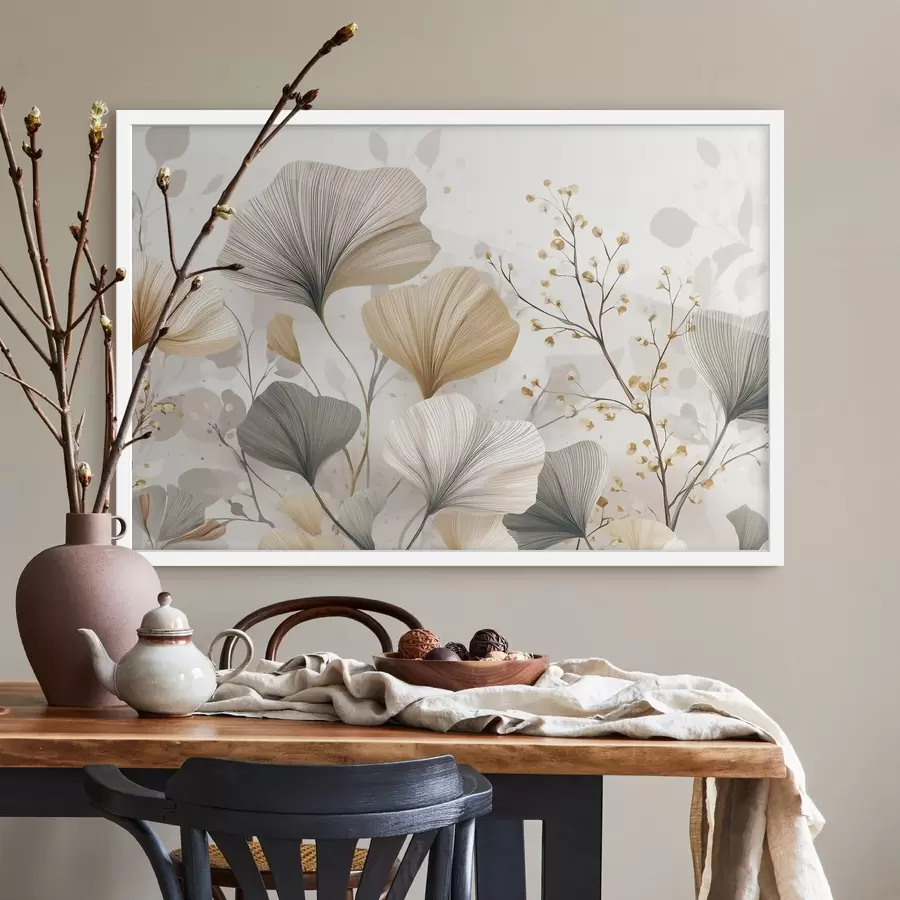 Fototapetai Subtilūs dramblio kaulo spalvos žiedai f48486