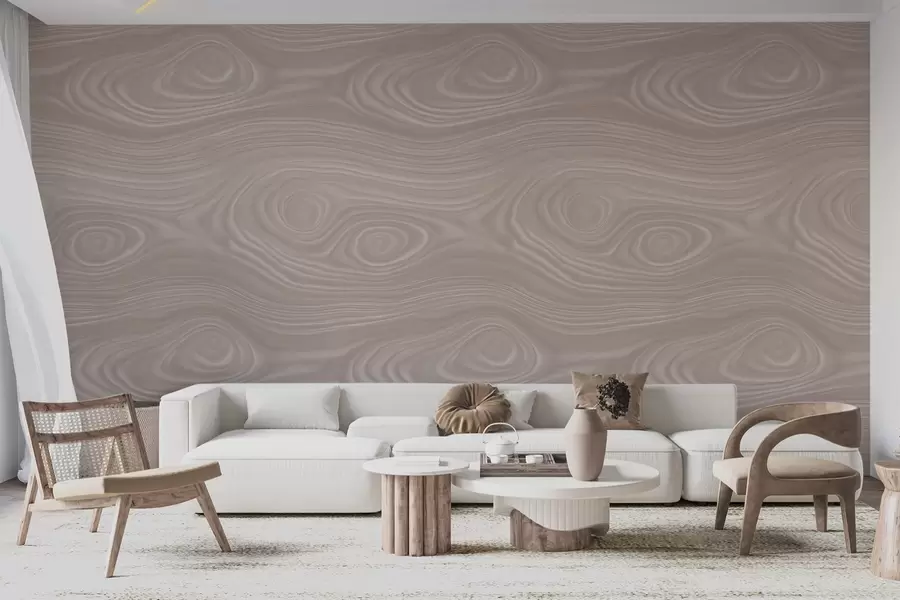 Fototapetai Abstraktus smėlio spalvos raštas su lygiomis linijomis ir natūralios medienos tekstūros imitacija w09681