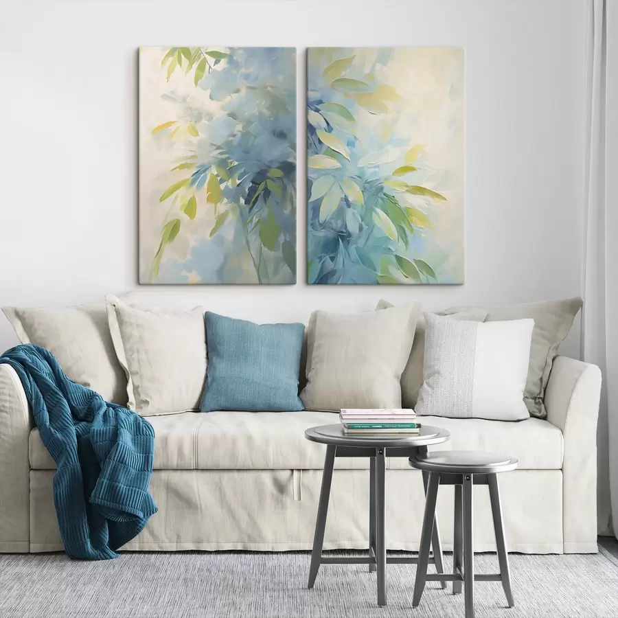 Fototapetai Augalų abstrakcija, tapybos imitacija m30246