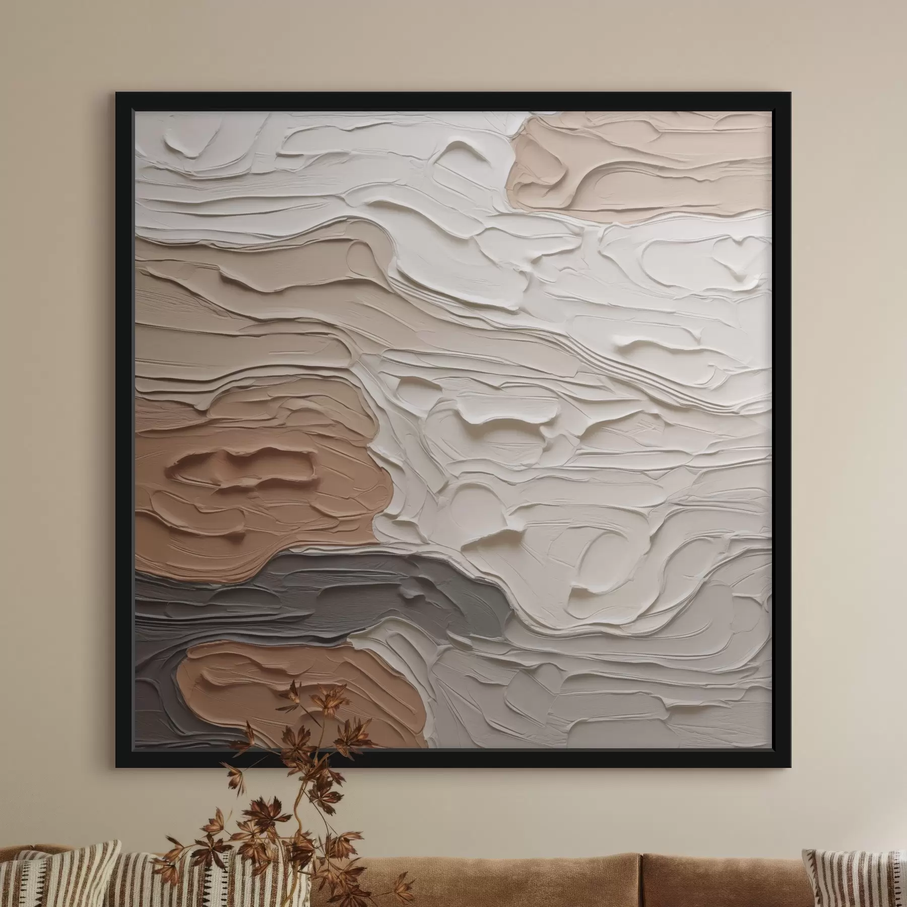 Fototapetai Abstrakčios kompozicijos tapybos imitacija f48508