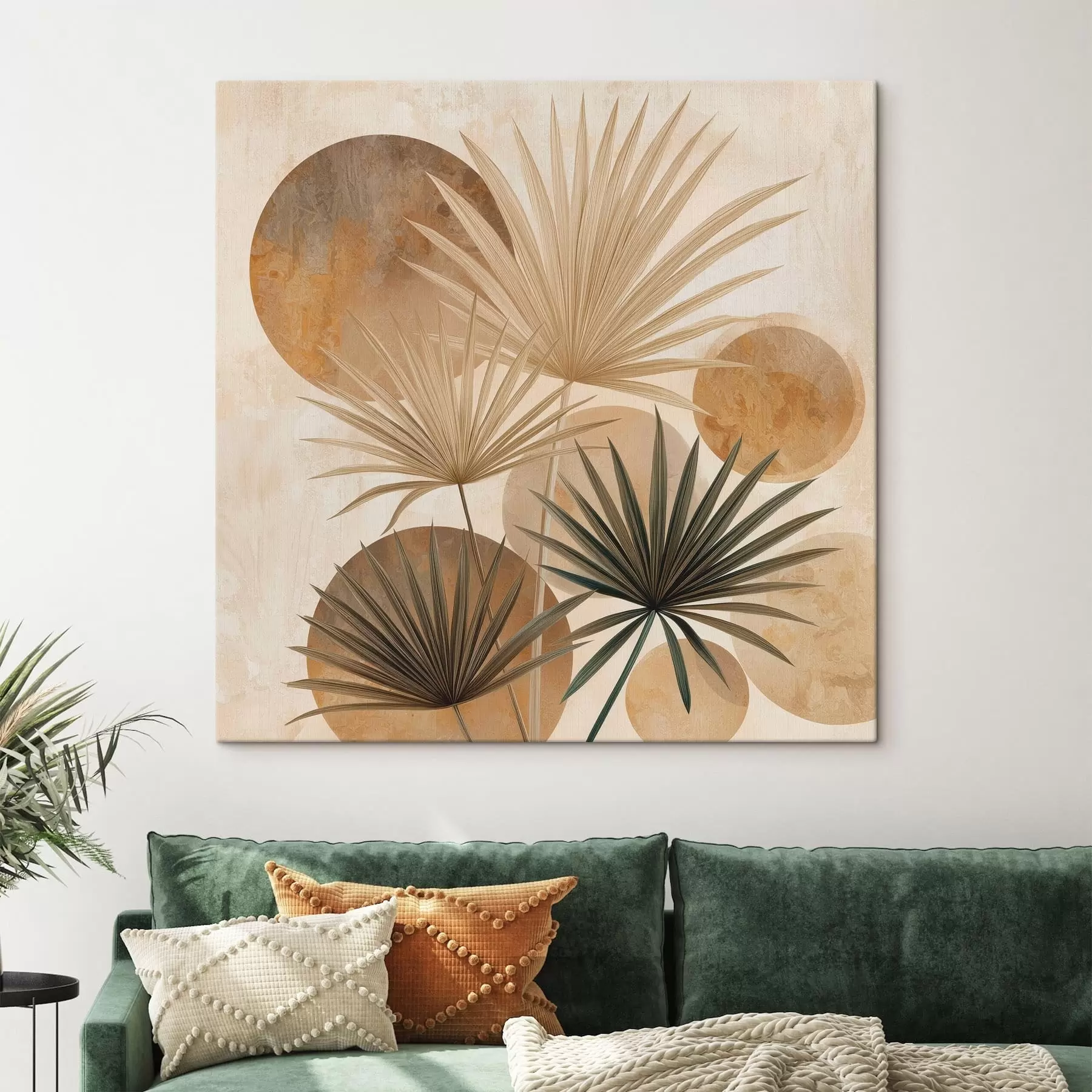 Fototapetai Abstraktūs palmių lapai s48518