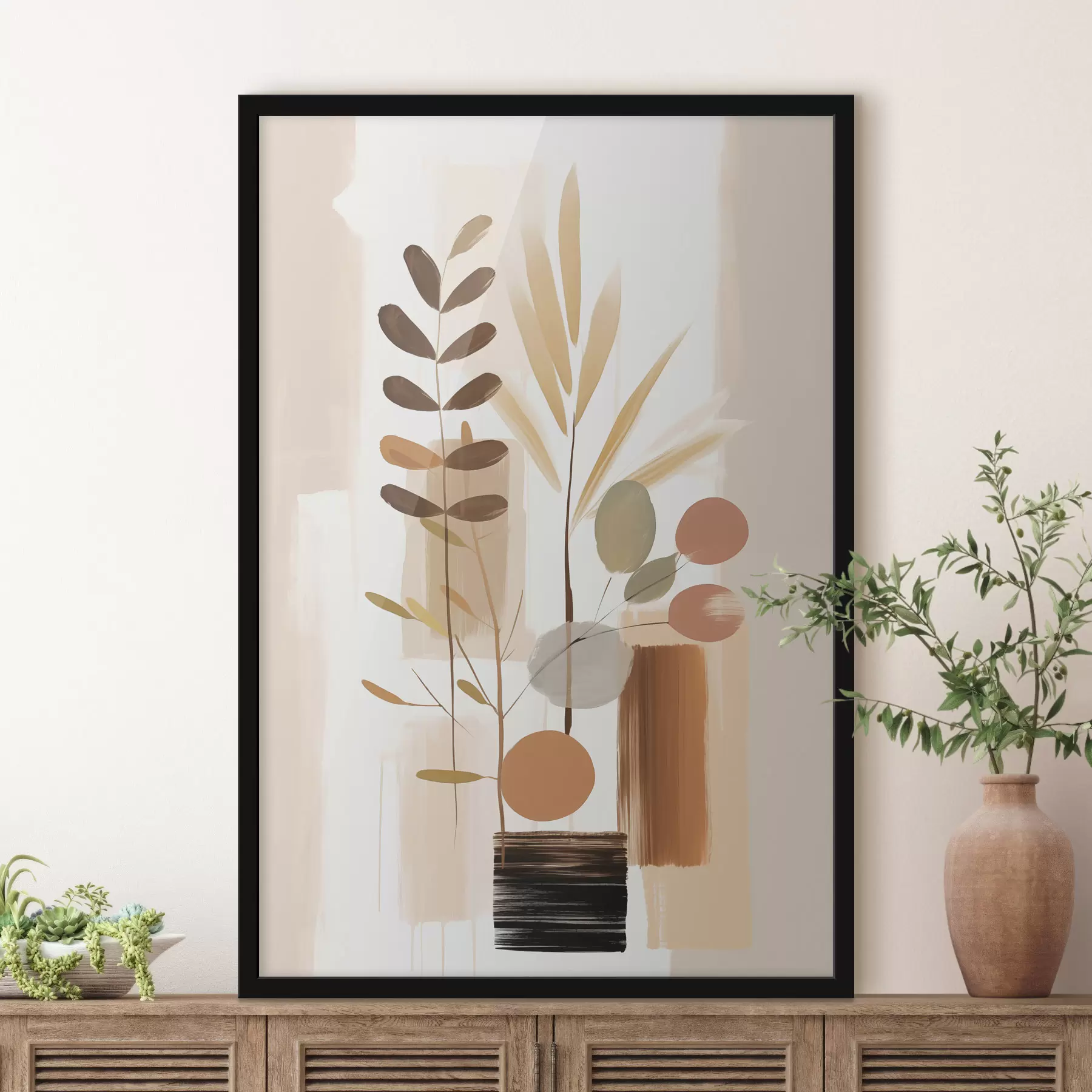 Fototapetai Abstrakti botaninė kompozicija f48517