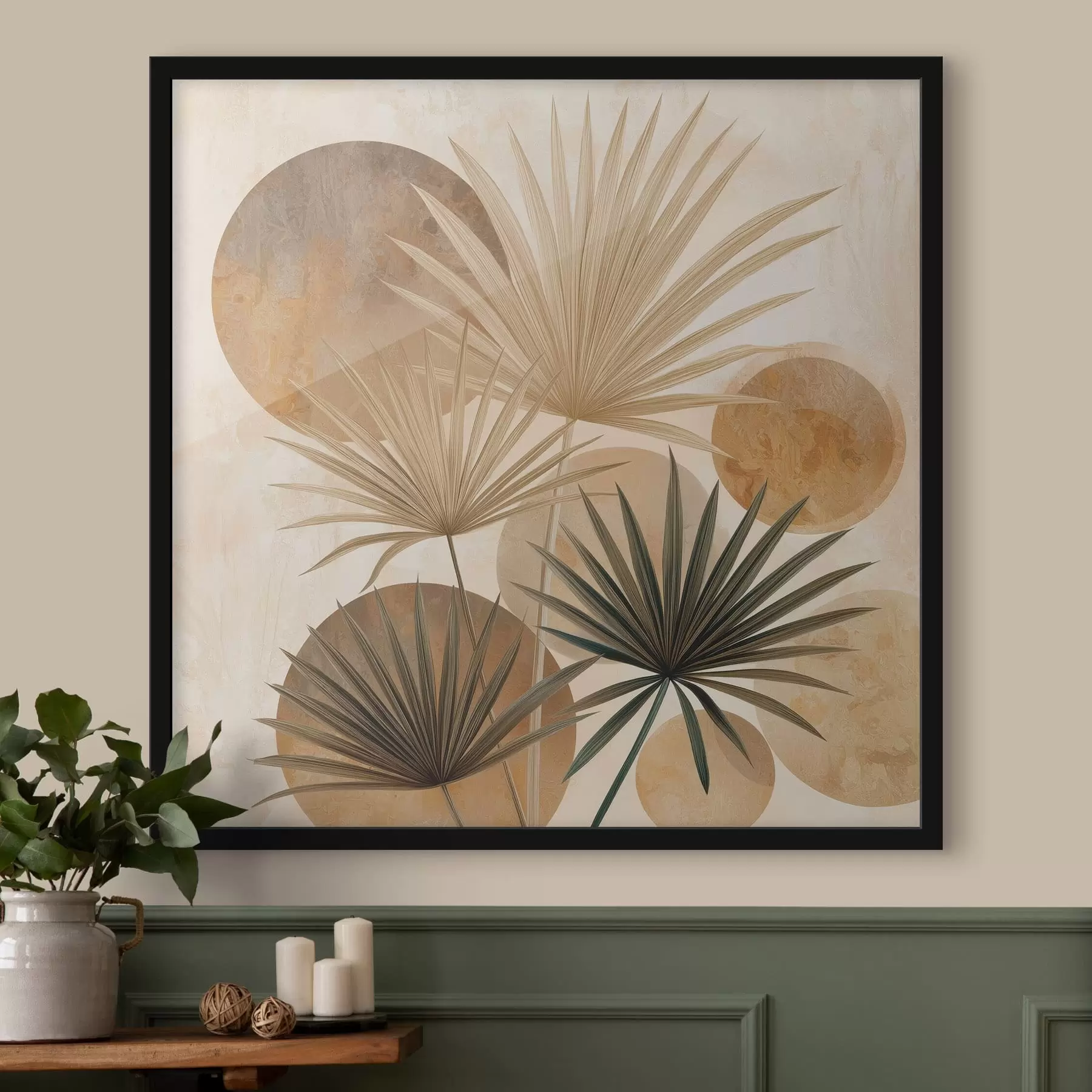 Fototapetai Abstraktūs palmių lapai f48518