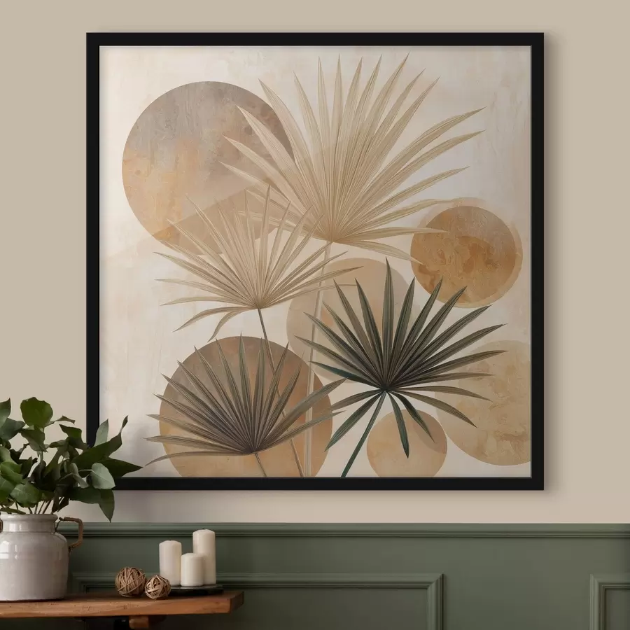 Fototapetai Abstraktūs palmių lapai f48518