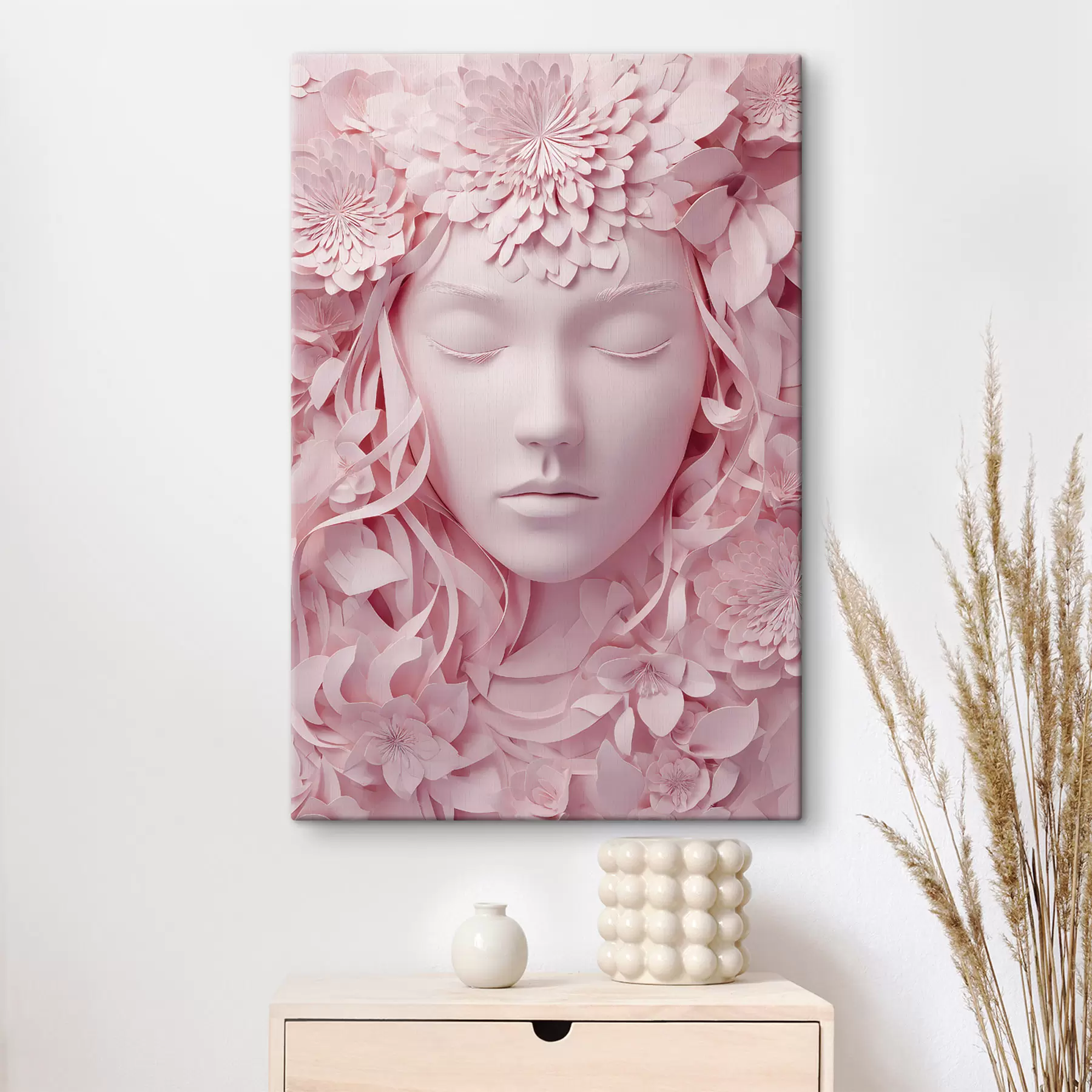 Paveikslėlis fantazijos mergina popieriaus stiliaus iliustracijoje s48549