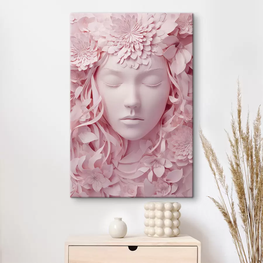 Paveikslėlis fantazijos mergina popieriaus stiliaus iliustracijoje s48549