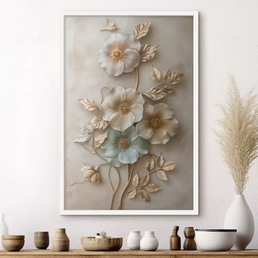 Fototapetai abstrakčios moters veidas iš profilio f48528