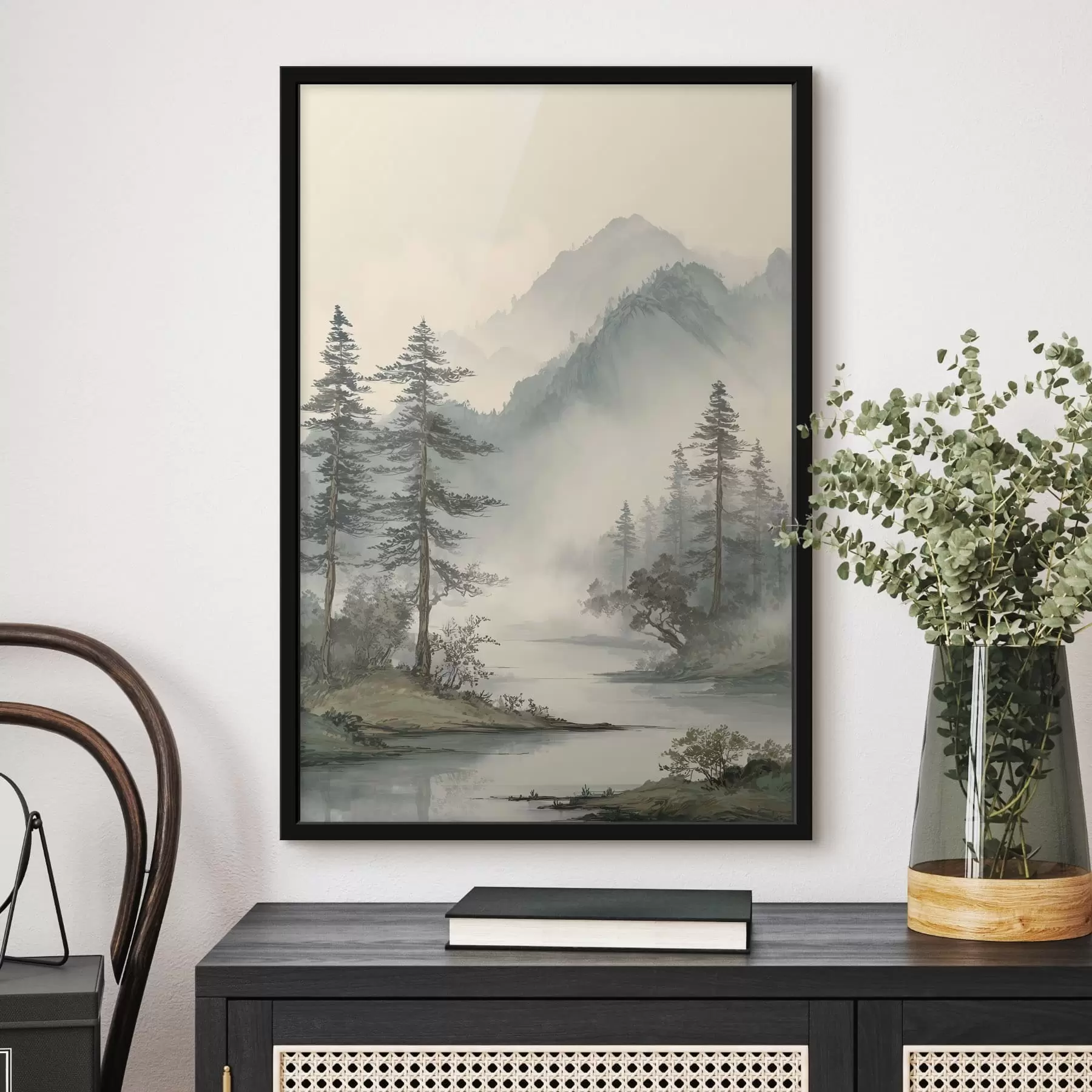 Fototapetai subtilus gėlių ir lapijos dekoratyvinis kompozicija f48532