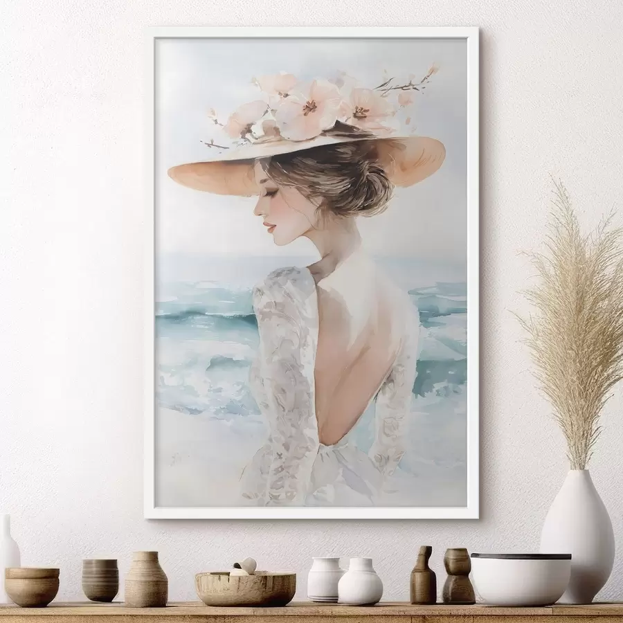 Fototapetai kalnų peizažas su pušimis ir upe f48547