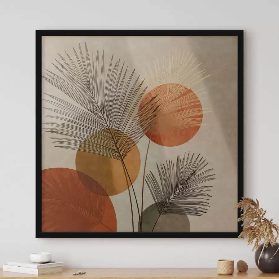 Fototapetai Abstraktūs palmių lapai f48557