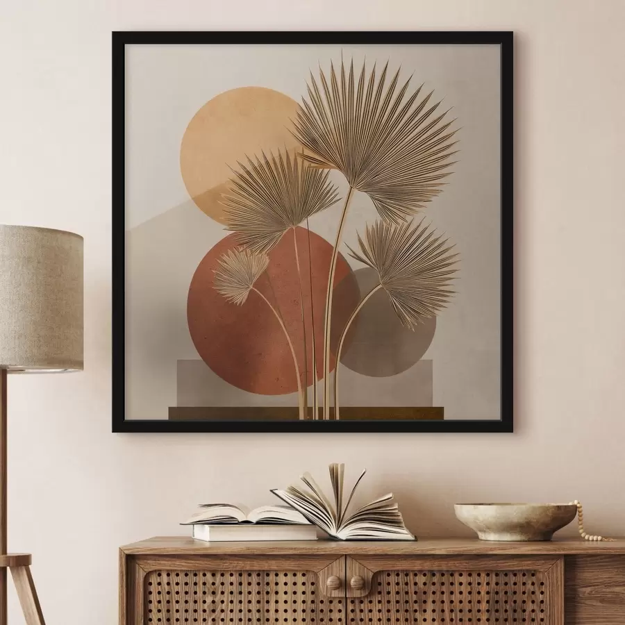 Fototapetai Abstraktūs palmių lapai f48558