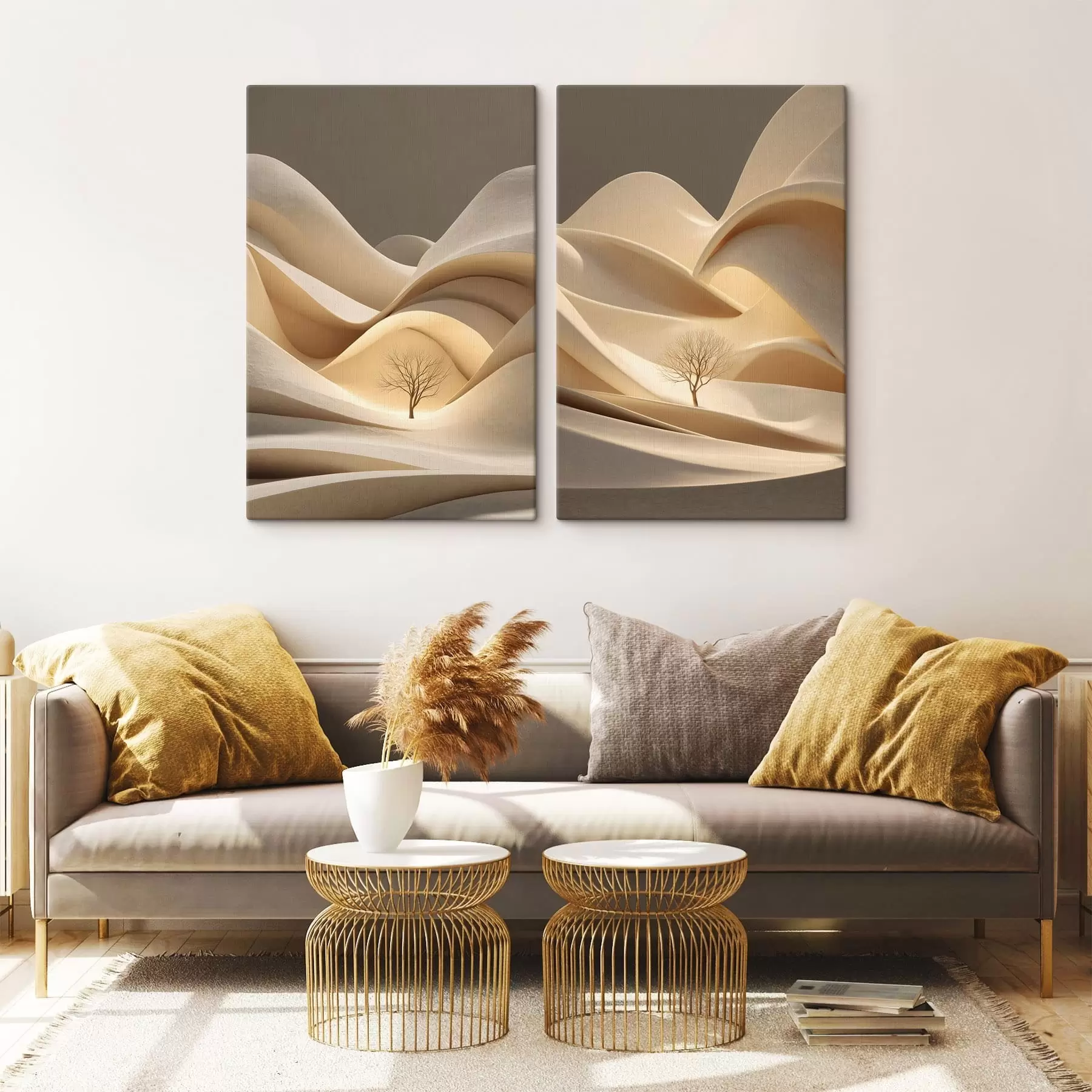 Paveikslėlis siurrealistinis peizažas su medžiu m30261