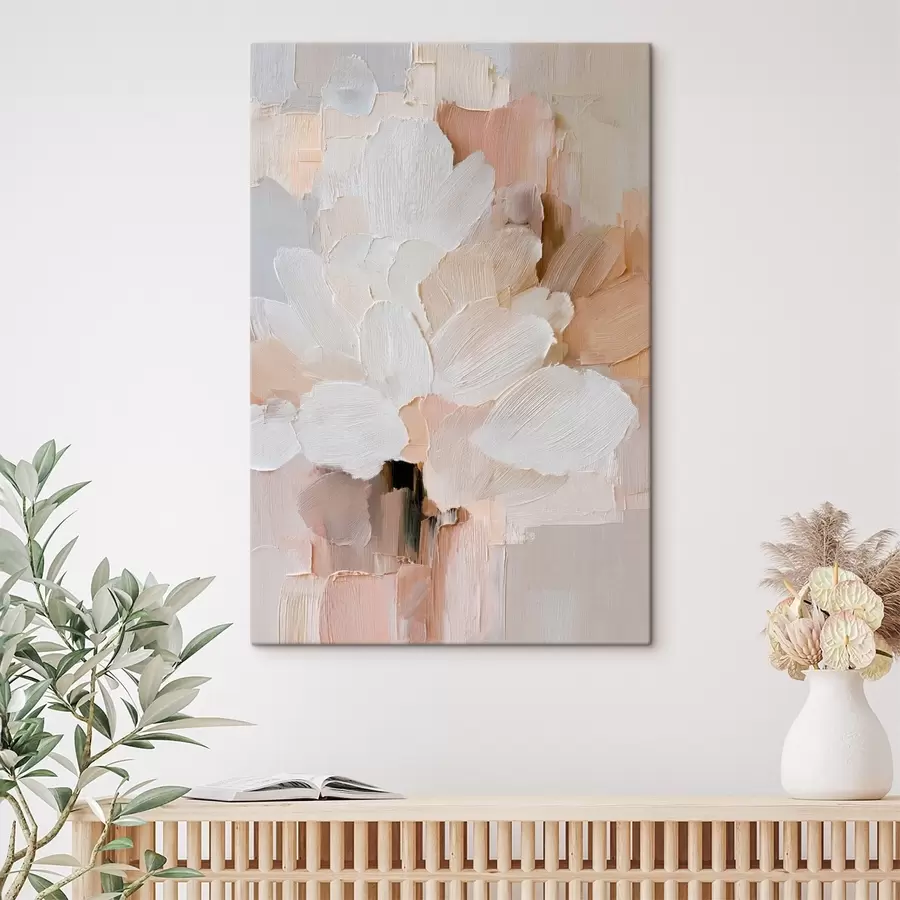 Paveikslėlis Stilizuota gėlių iliustracija su storais teptuko potėpiais s48193