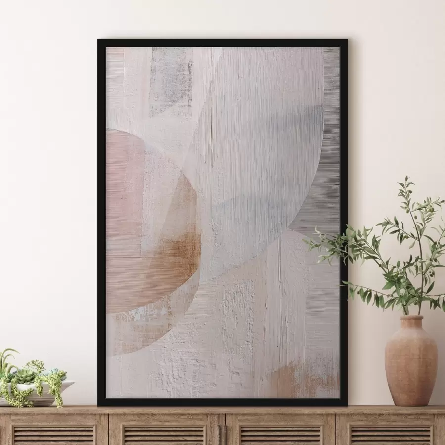 Fototapetai Tekstūruotas fonas su sluoksniais išdėstytais elementais šiuolaikinio tapybos stiliaus f48190