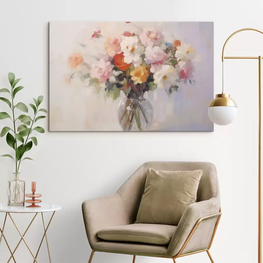 Paveikslėlis Gėlių puokštė, tapybos imitacija s48587