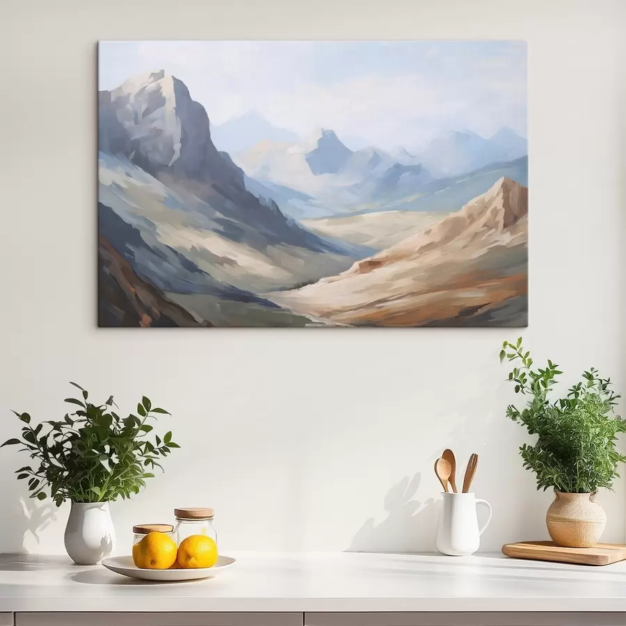 Paveikslėlis Kalnų kraštovaizdžio tapybos imitacija s48589