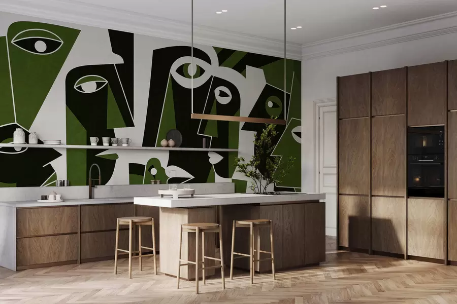 Fototapetai Veidai afrikietišku stiliumi w05446v3