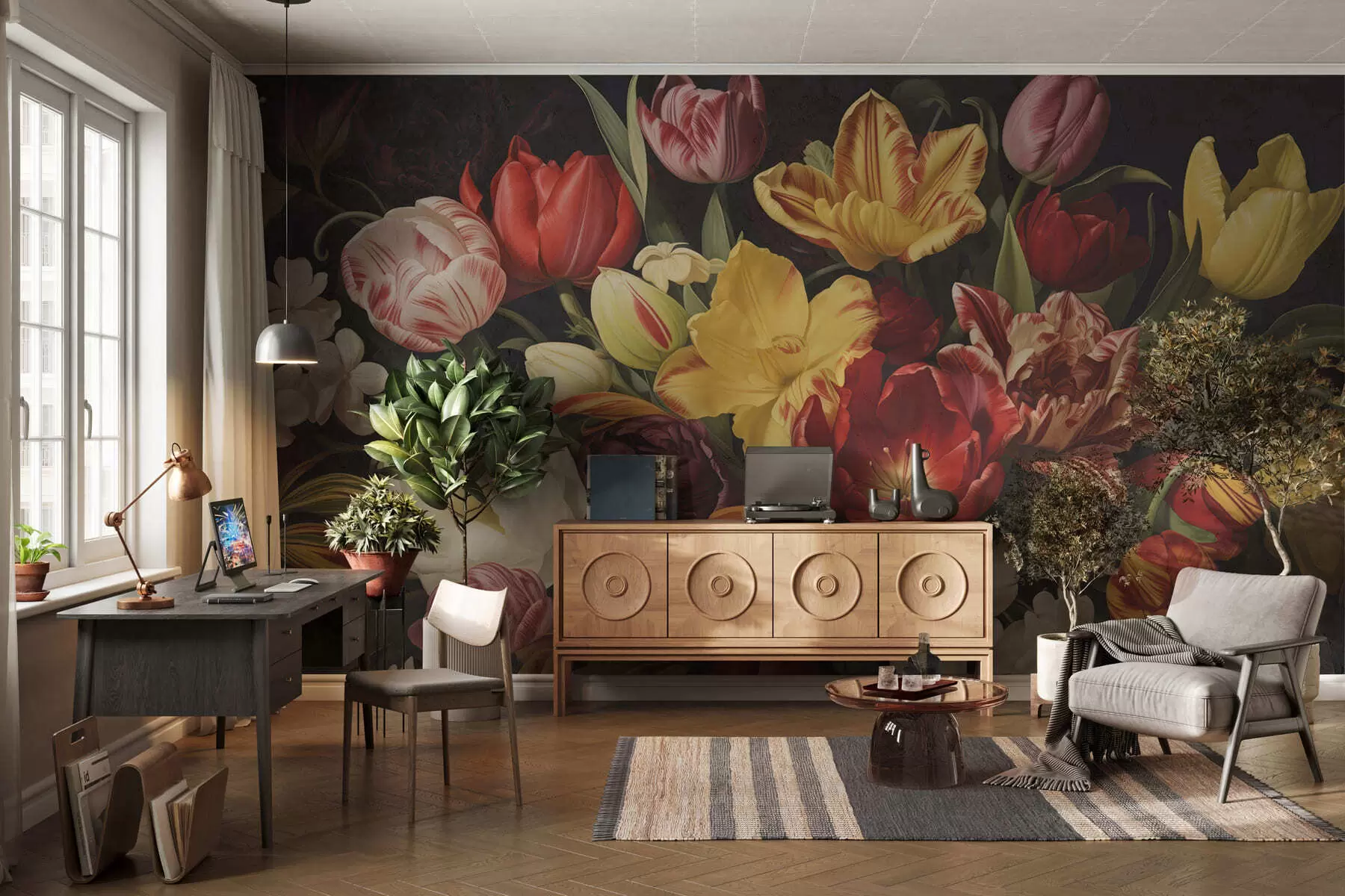 Fototapetai Retro grunge puokštė w05451