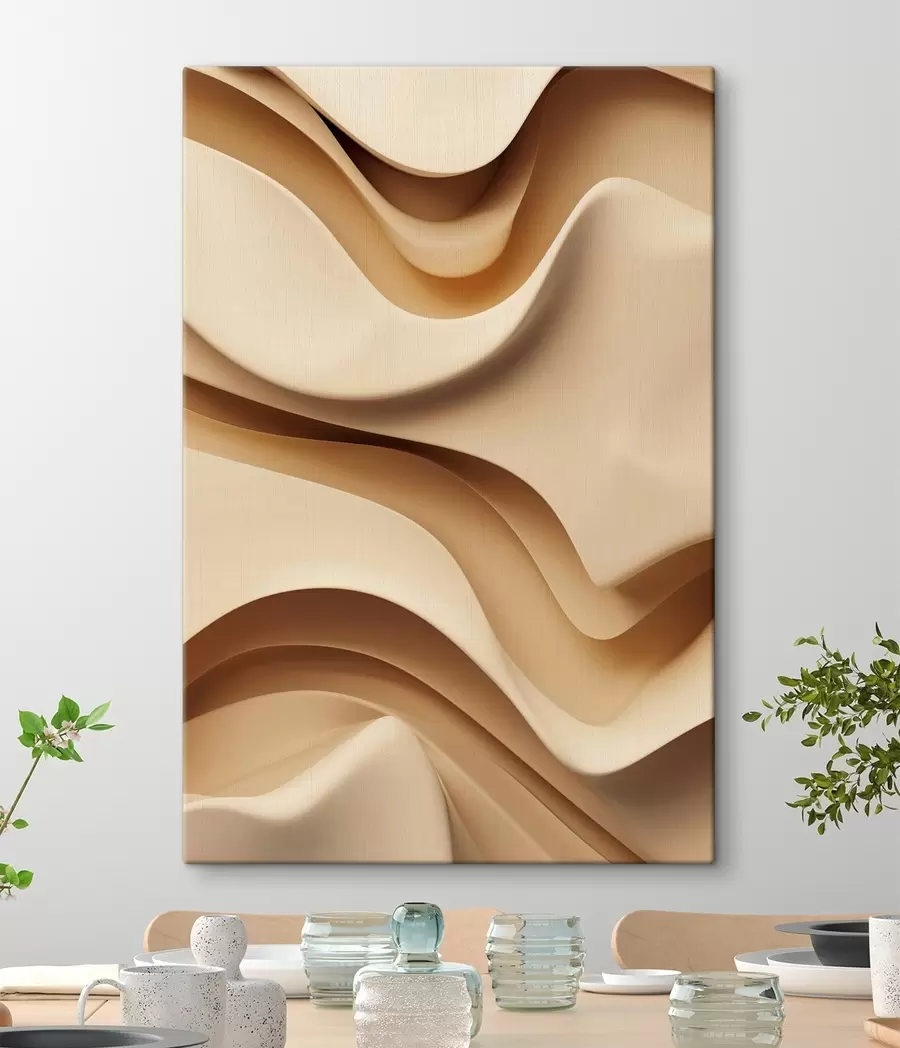 Paveikslėlis Abstrakčios bangos, šiuolaikinis interjeras s48586