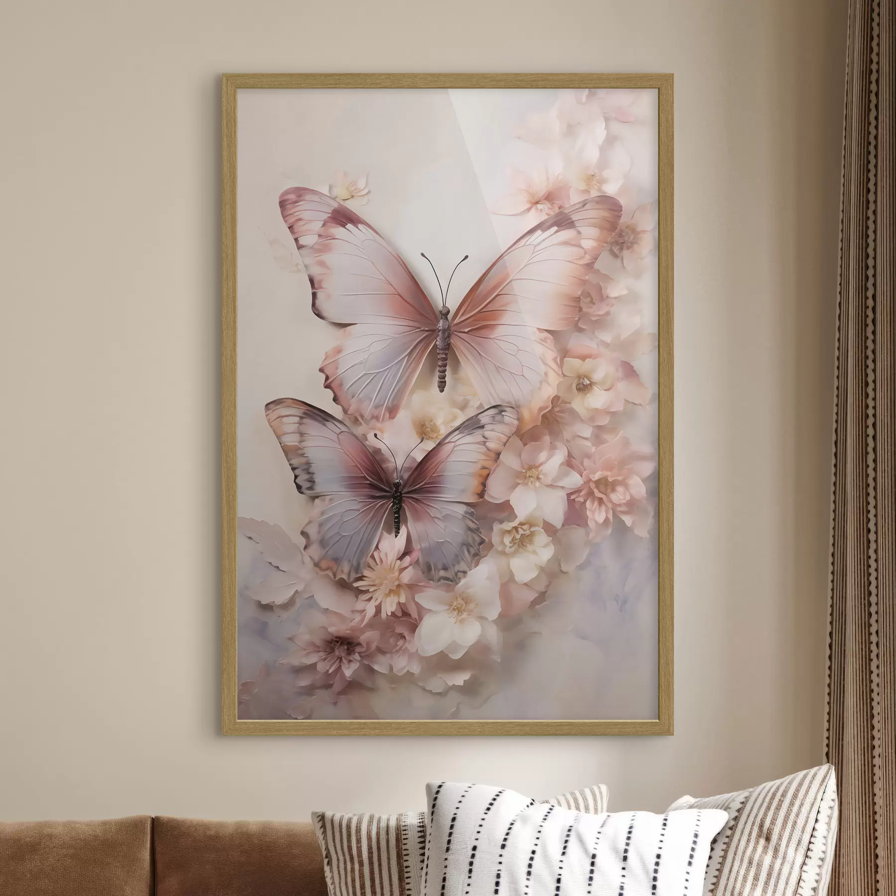 Fototapetai Gėlės ir drugeliai f48565
