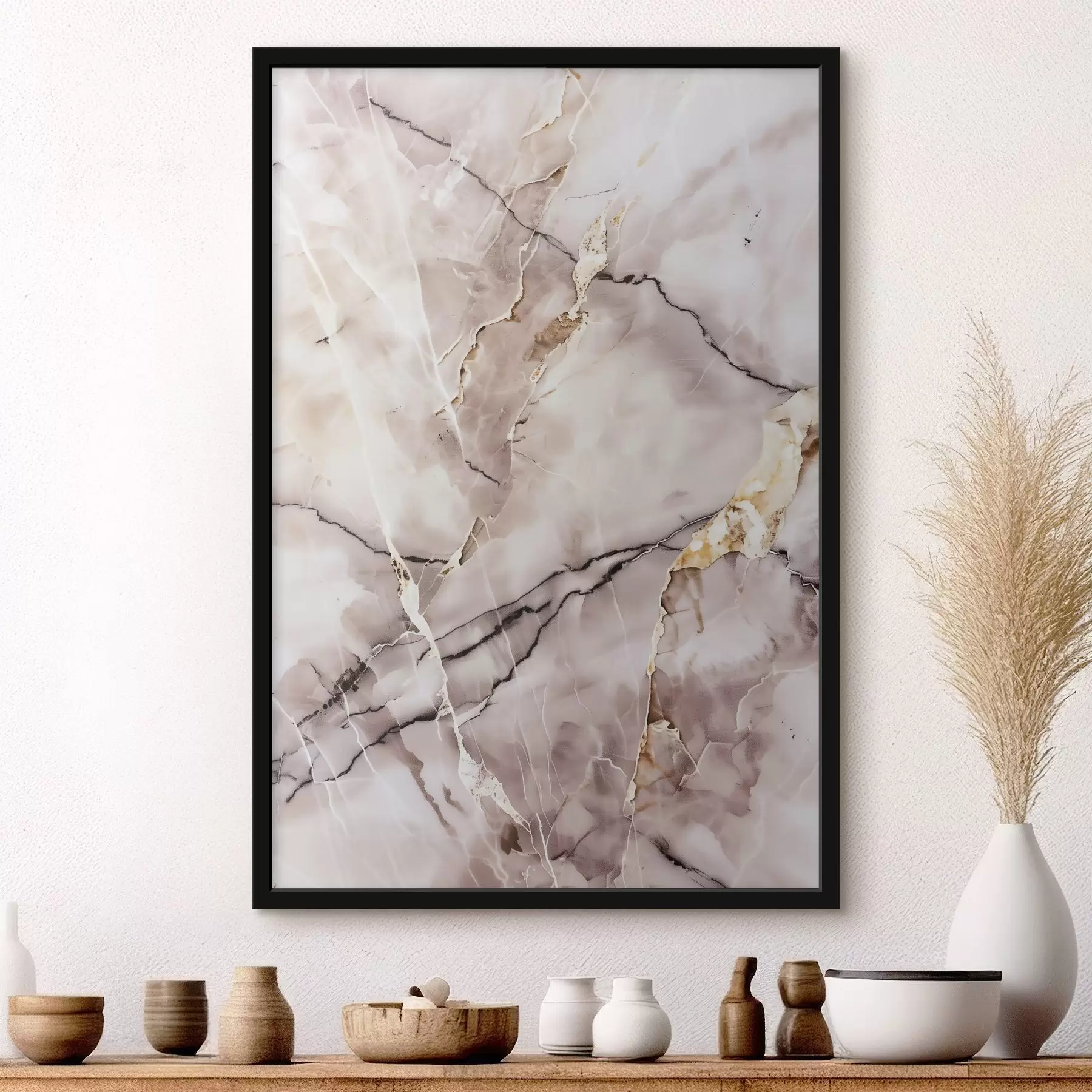 Fototapetai Marmuro tekstūra, smėlio spalvos f48571