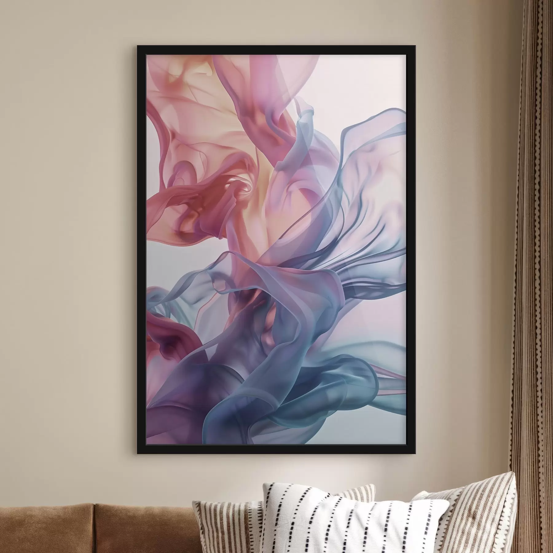 Fototapetai Ryški abstrakcija, spalvingos bangos, šiuolaikinis stilius f48581