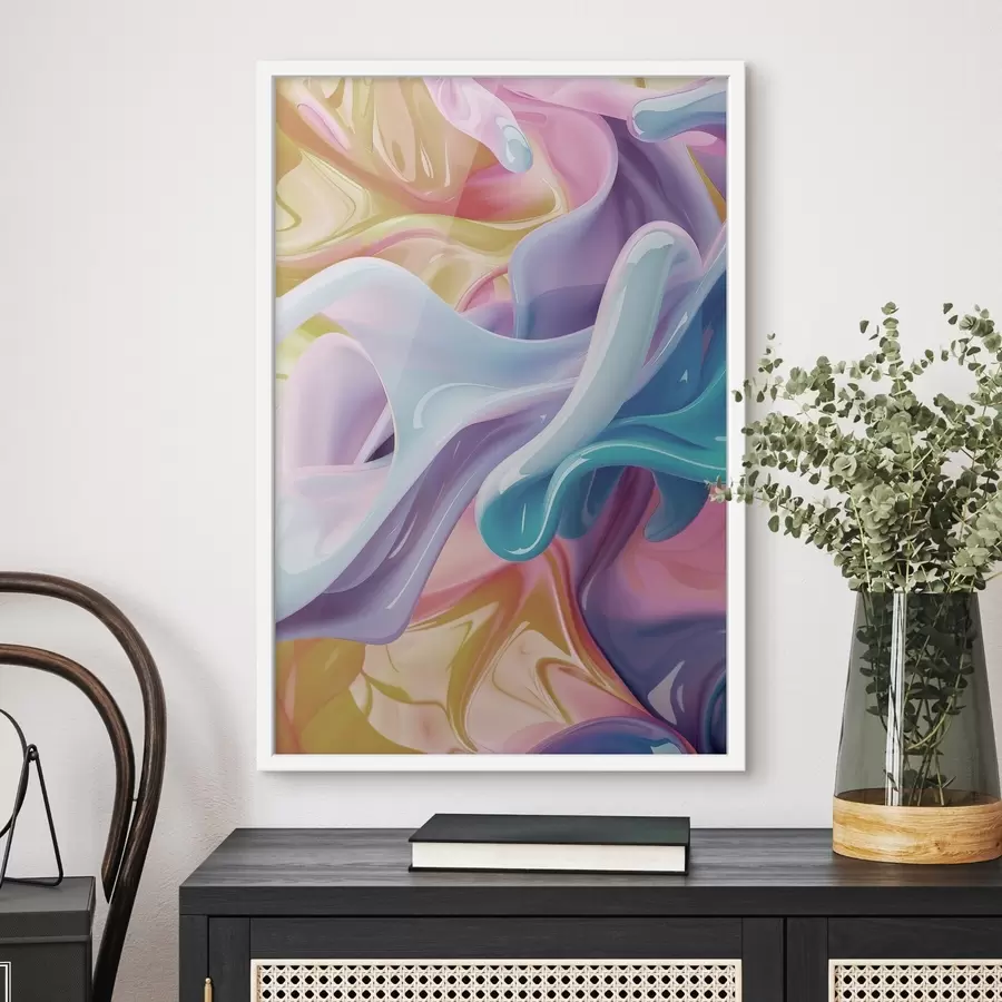 Fototapetai Abstraktaus meno kūriniai, dinamiškos spalvos f48582