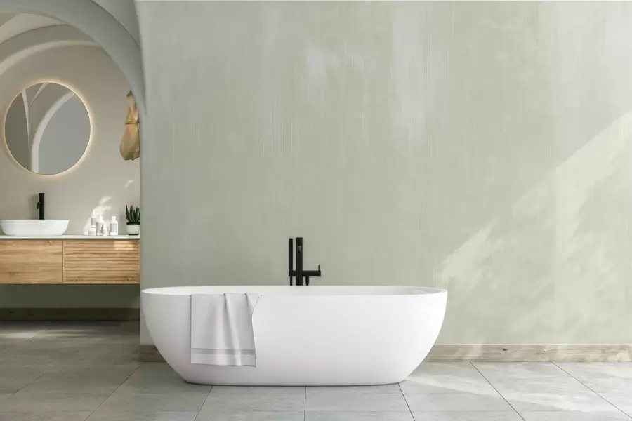 Fototapetai Šviesiai žalias fonas su švelnia vertikalia tekstūra w05121v3