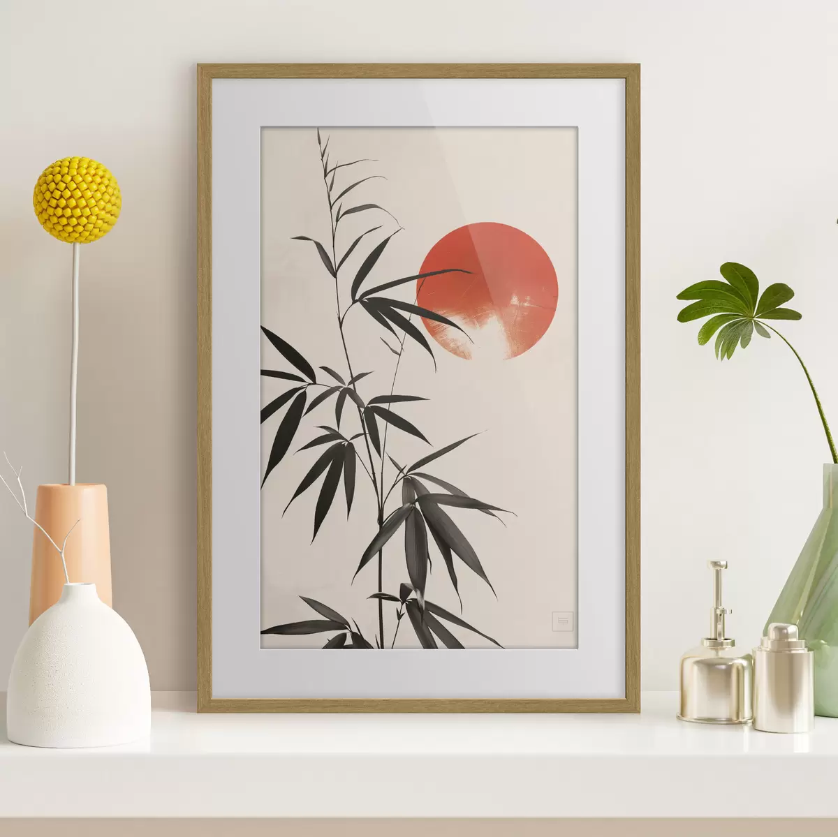 Plakatas Japonijos peizažas saulės spinduliuose f48630