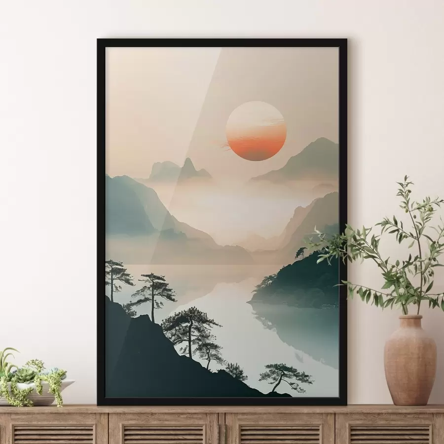 Fototapetai Bambuko šakos, rytietiškas stilius f48632