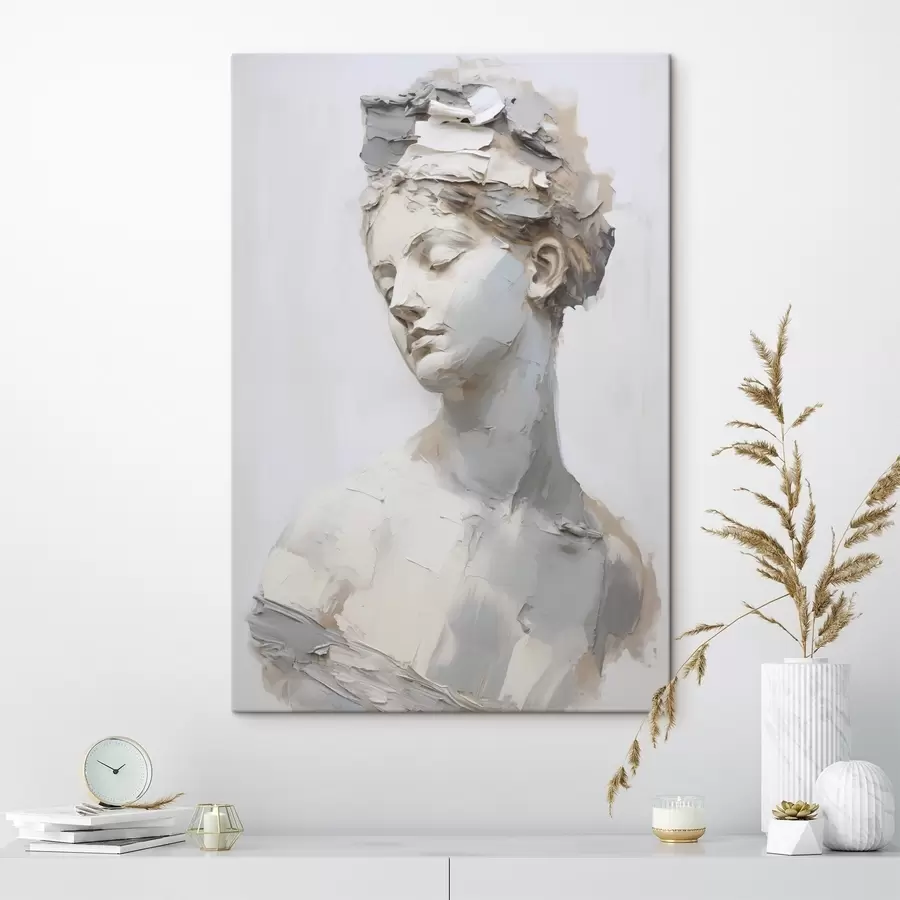 Paveikslėlis Antikinis moters biustas, tapybos imitacija s48670