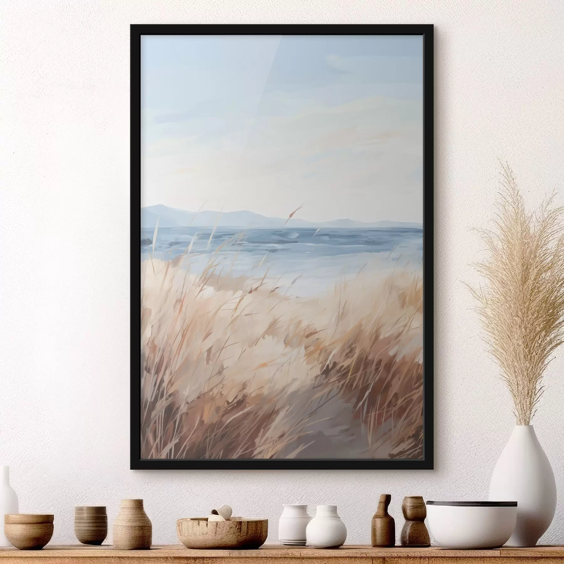 Fototapetai Paveikslo imitacija: pakrantės peizažas f48678