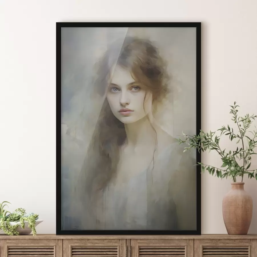 Fototapetai Mergaitės imitacinis paveikslas f48682