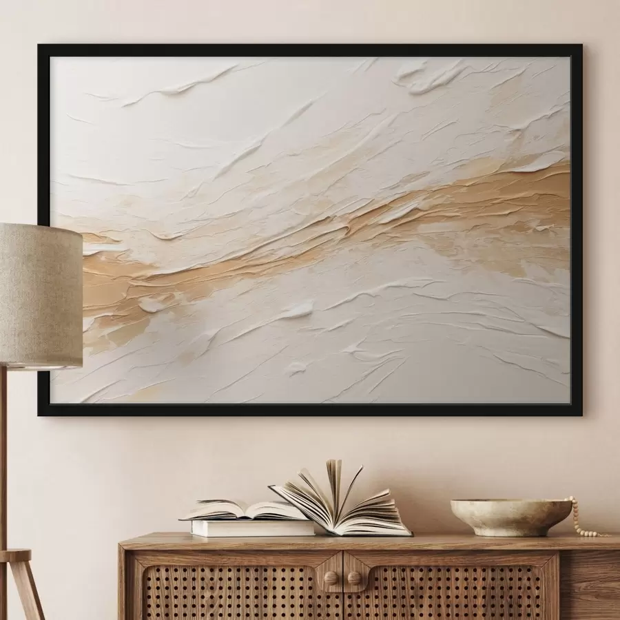 Fototapetai Lengva tekstūra su dažų potėpiais ir smėlio spalvos perėjimais f48616