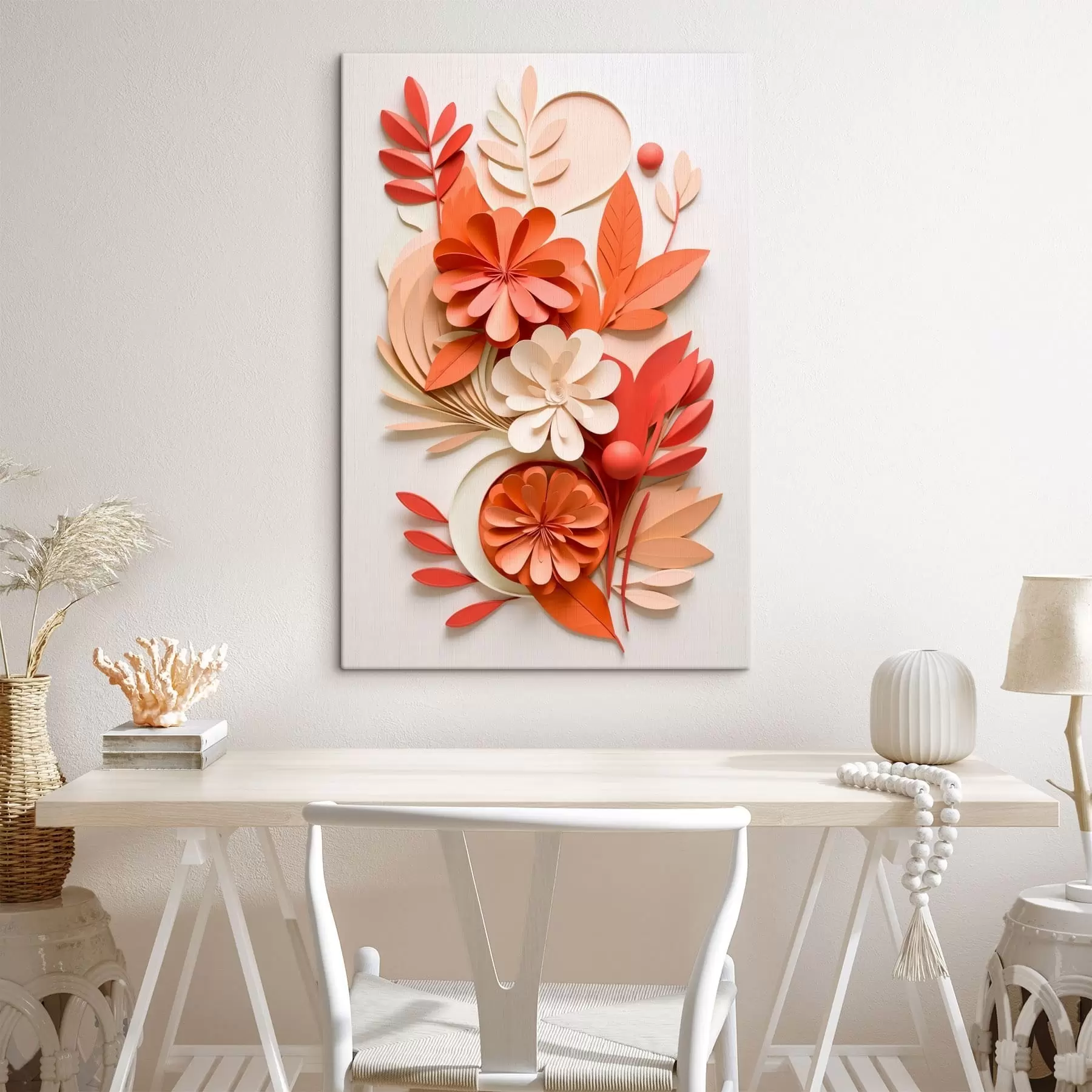 Fototapetai Ryški gėlių kompozicija šiltų atspalvių s48600