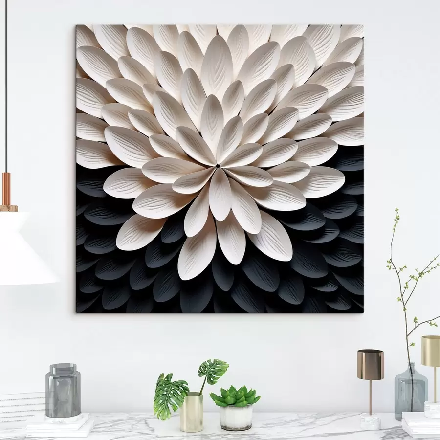 Paveikslėlis Abstrakti gėlė iš daugybės plonų sluoksnių žiedlapių s48605