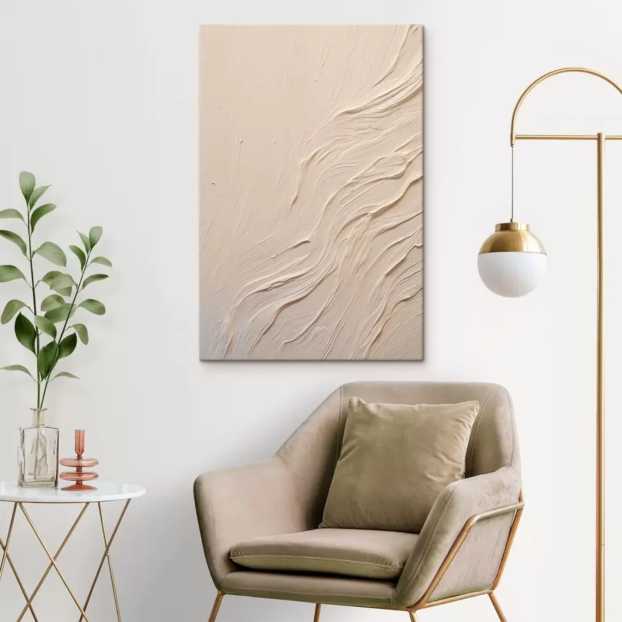 Paveikslėlis Abstrakti tapybinė tekstūra su banguotomis linijomis s48624