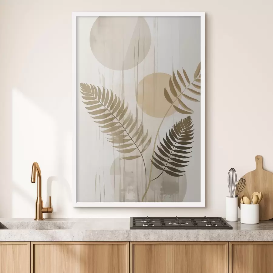 Fototapetai Abstrakcija su lapų šakomis f48662