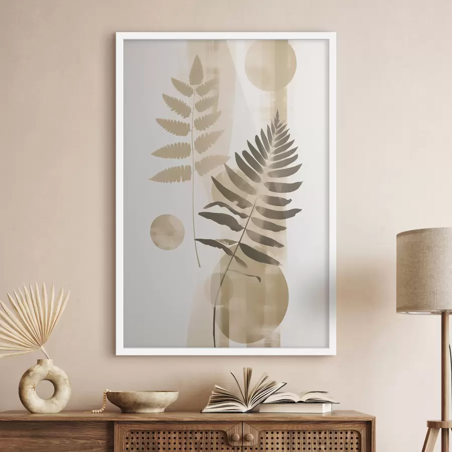 Fototapetai Abstrakcija su lapų šakomis f48663